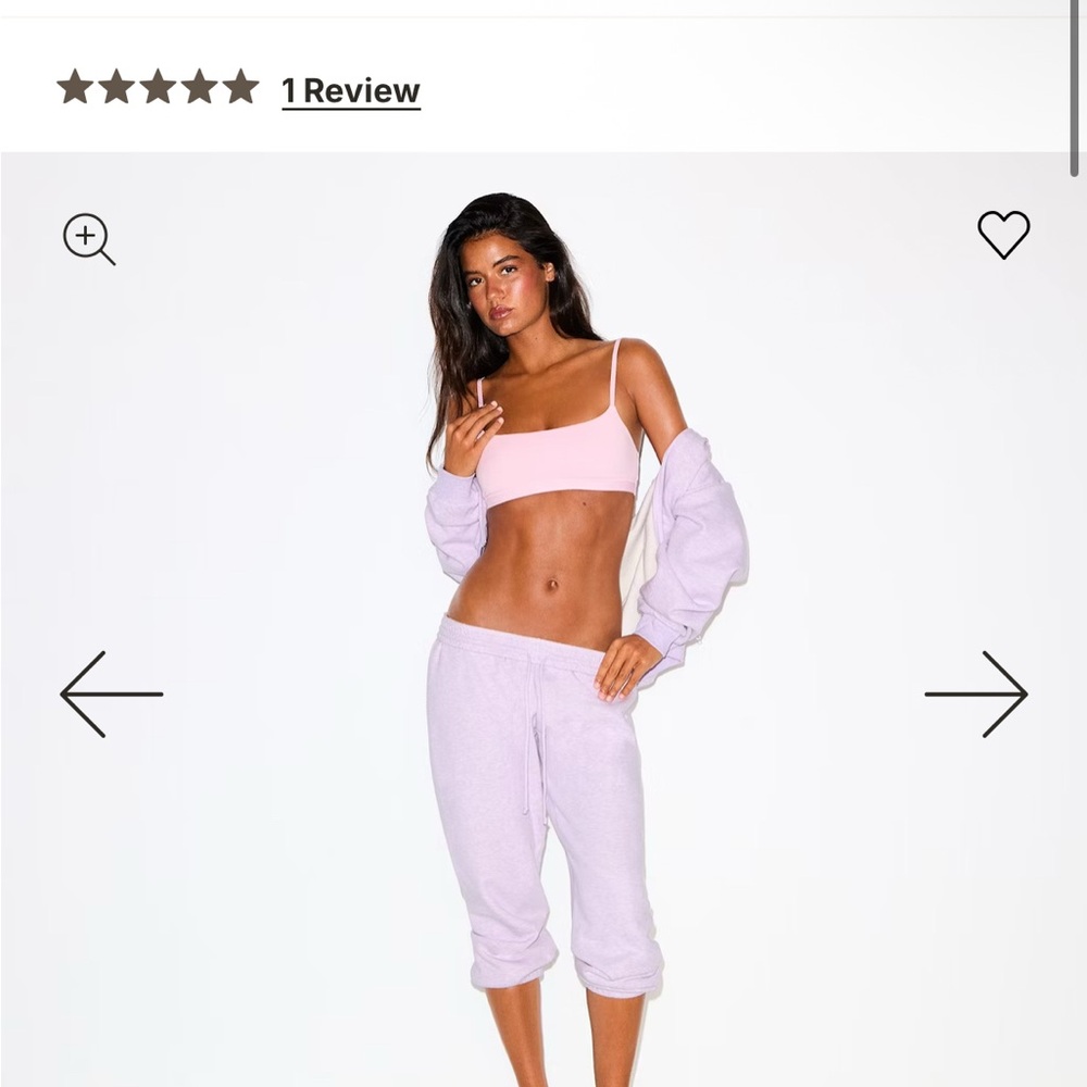 💜 NWT Skims Purple Heather Capri Joggers